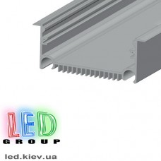 Профіль алюмінієвий врізний для світлодіодної стрічки, ЛСВ 70 - 2 метри